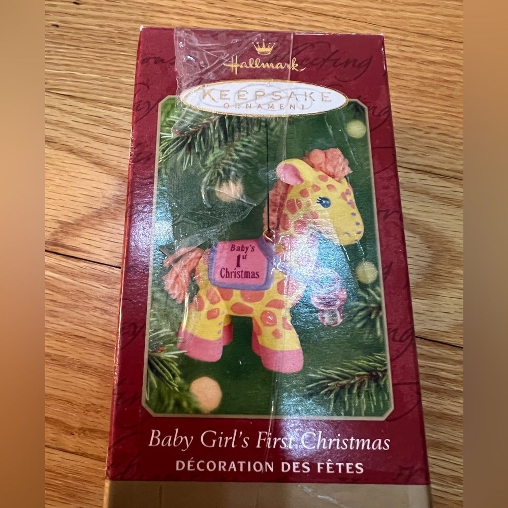 Hallmark giraffe 1st Christmas ornament